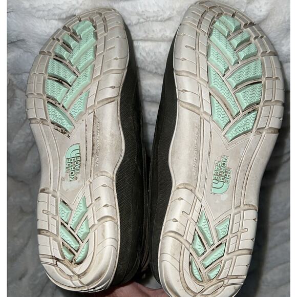 North Face Women Wool Knit + Leather Snow Outdoor Tall Boots Multicolor Brown 7 - Picture 7 of 7